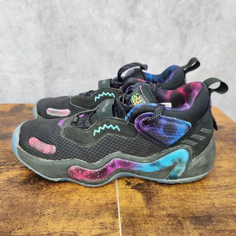 Adidas D.O.N Issue‎ #3 Stars of Utah Basketball Shoes Mens 6.5 Black Sneakers